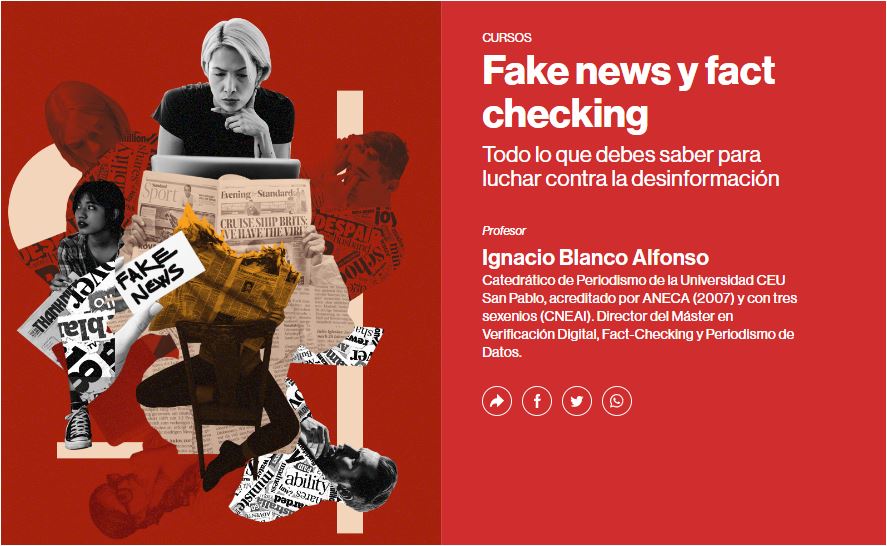 Curso Fake news y fact checking. Escuela Ethos. The Objective